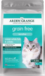 Produktbild von Arden Grange Getreidefrei Weißfisch & Kartoffel Sensitive Adult - 4 kg