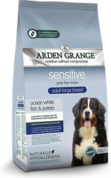 Produktbild von Arden Grange Getreidefrei Weißfisch & Kartoffel Sensitive Large Breed Adult - 12 kg