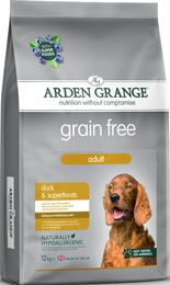 Produktbild von Arden Grange Grain Free Adult Ente & Superfoods - 12 kg
