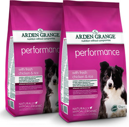 Produktbild von Arden Grange Performance mit frischem Huhn & Reis - 2 x 12 kg