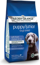 Produktbild von Arden Grange Puppy Junior Large Breed mit frischem Huhn & Reis - 2 x 12 kg