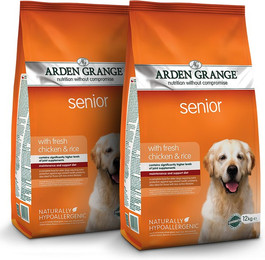 Produktbild von Arden Grange Senior Hundefutter mit frischem Huhn & Reis - 12 kg
