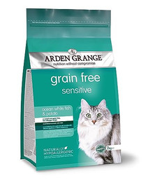 Produktbild von Arden Grange Sensitiv Katzentrockenfutter Weißfisch & Kartoffel - 6 x 2 kg