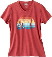 Produktbild von Ariat Damen T-Shirt R.E.A.L™ Horizon Tee aura orange heather