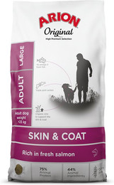 Produktbild von Arion Original Skin & Coat Large Breed Lachs - 2 x 12 kg