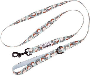 ARIZONA HOT DOGS Hundeleine 1,5m Schlaufe mit Neoprenpolster Coconut Kokosnuss-Muster Hellblau L – Bild 1 von 4