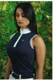 Produktbild von Ärmelloses Reitpolo Frau Flags&Cup Santana