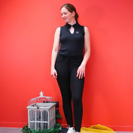 Produktbild von Ärmelloses Reitpolo für Frauen Equithème Sarah