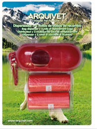 Produktbild von ARQUIVET Beutelspender + 2 Rollen x 15 Stück GRATIS