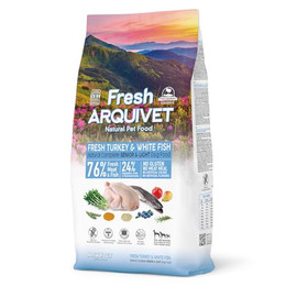 Produktbild von ARQUIVET Fresh Senior Light Halbfeuchtes Hundefutter Pute und Weißfisch - 10 kg