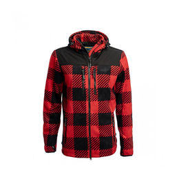 Arrak Damen & Herren Jacke Kanada Fleece Rot/Schwarz S – Bild 1 von 9