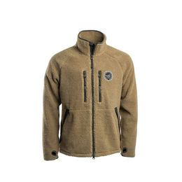 Arrak Damen & Herren Teddy Pilejacke Khaki – Bild 1 von 9