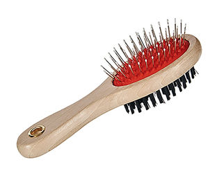 Produktbild von Arte Regal Fellbürste doppelseitig mit Holzgriff