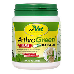 Produktbild von ArthroGreen Plus – Natürliche Gelenkunterstützung für Hunde und Katzen - 100 Kapseln