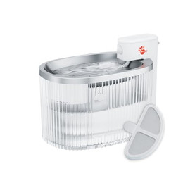 Produktbild von AstroPet 2,5L Trinkbrunnen batteriebetrieben mit Edelstahl-Trinkschale - 2,5 l