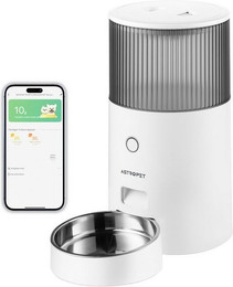 Produktbild von AstroPet Katzen-Futterautomat 2.5L mit Edelstahlnapf und App-Steuerung - 2,5 l
