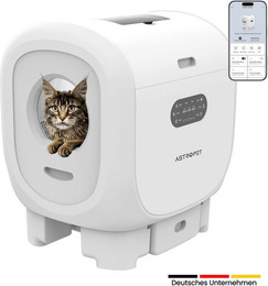 Produktbild von AstroPet Katzentoilette Smartes Selbstreinigendes Katzenklo Jupiter Series Pro App-Steuerung, 63,5x58x74,3 cm, smartes & selbstreinigendes Katzenklo