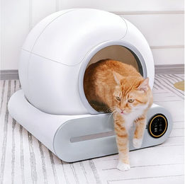 Athlix Katzentoilette 65L Selbstreinigendes Elektrisches Katzenklo XXL Katzentoilette, Selbstreinigend, 9L Behälter, mit App Funktion – Bild 1 von 5