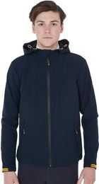 Produktbild von Atmungsaktive wasserdichte Reiterjacke mit Kapuze aus technischem Material Equestro