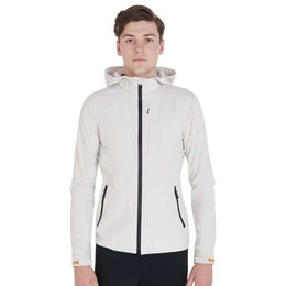 Atmungsaktive wasserdichte Reiterjacke mit Kapuze aus technischem Material Equestro – Bild 1 von 8