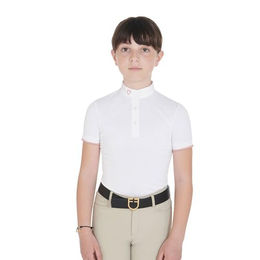 Atmungsaktives Turnierreitpoloshirt für Kinder Equestro – Bild 1 von 7