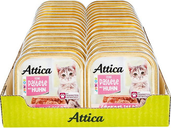Produktbild von Attica Katzennahrung Junior Huhn 100 g, 32er Pack