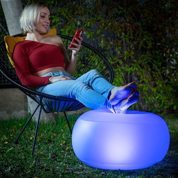 Produktbild von Aufblasbarer Sessel mit mehrfarbigen LED und Fernbedienung InnovaGoods Pulight