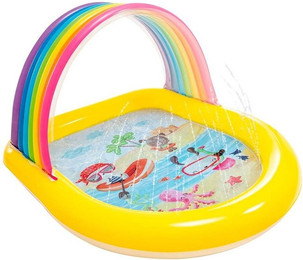 Produktbild von Aufblasbarer Swimmingpool für Kinder Intex Rainbow Shower