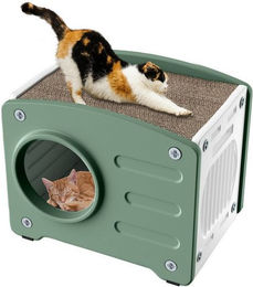 Produktbild von AUFUN Tierhaus Katzenhaus Outdoor Katzenhäuschen