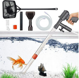 Auledio Aquariumfilter Aquarium Kiesreiniger, Aquarium Reinigungsset, – Bild 1 von 5