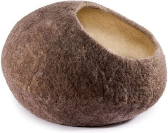 aumondo Tierhöhle Filz Katzenhöhle braun – Bild 1 von 5