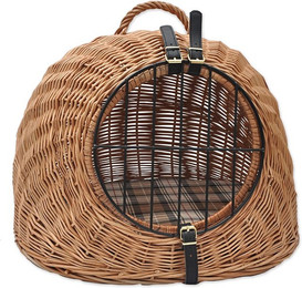 Produktbild von Aumüller Katzenhöhle und Transportkorb aus Vollweide, lackiert - 50 cm