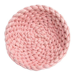 Produktbild von Aumüller Katzenkorb Grobstrick geflochten 50 x 50 x 15 cm