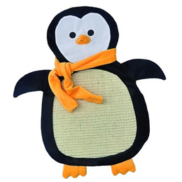 Produktbild von Aumüller Kratzbrett für Katzen aus Sisal - Schmuse-Pinguin mit Katzenminze