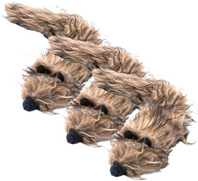 Produktbild von Aumüller Tierkuscheltier Katzenspielzeug Frettchen Figo, 3er Set, der ultimative Spielspaß f..., 100% Polyester (Plüsch)