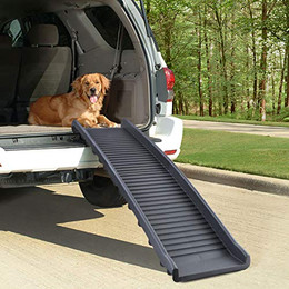 Produktbild von Auto Hunderampe klappbar Anti-Rutsch 155x40 cm Schwarz