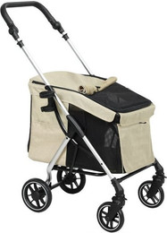 Produktbild von autolock Hundebuggy Hundewagen faltbar aus Aluminium mit waschbarem Kissen