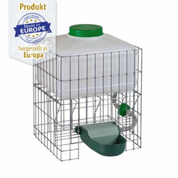 Produktbild von Automatiktränke - Kleintiertränke - Geflügeltränke im Metallgestell 10 Liter - Hühner Tränke