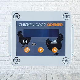 Produktbild von Automatische Hühnerklappe / Hühnertür mit Zeitschaltuhr - Batteriebetrieb