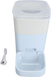 Produktbild von Automatischer Futterautomat für Haustiere Reibungslosere Futterausgabe Große Kapazität Automatischer Futterautomat für Katze und Hund für Zuhause hellblaue