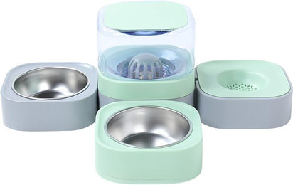 Produktbild von Automatischer Hunde- und Katzen-Futterautomat mit Wasserspender - 1,8 l