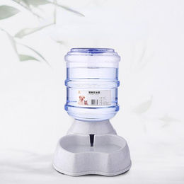 Produktbild von Automatischer Hundefutterspender, Tränke, hohe Kapazität, Tierfutternapf, Schwerkraft-Wasserspender, Futternapf für Hunde und Katzen, 3,8 l, Hundezubehör waterer grau