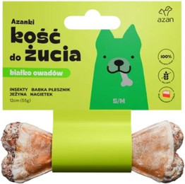 Produktbild von AZANKI Kauknochen mit Insekten und Brombeere für Hunde S/M