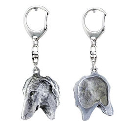 Azawakh, Tuareg Sloughi II - Silberner Schlüsselanhänger mit Hund – Bild 1 von 9