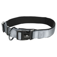 Produktbild von Abbi Flamingo Halsband aus Nylon Grau Größe XXL