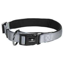 Produktbild von Abbi Flamingo Halsband aus Nylon in Grau Größe L