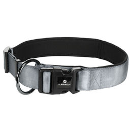 Produktbild von Abbi Flamingo Halsband aus Nylon in Grau Größe XXXL für Riesenrassen