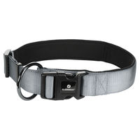 Produktbild von Abbi Flamingo Halsband aus Nylon in Grau Größe XXXL für Riesenrassen