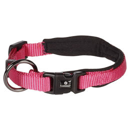 Abbi Flamingo Halsband aus Nylon in Kirschrot Größe XXXS – Bild 1 von 1