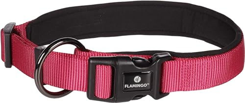 Abbi Hundehalsband Flamingo Rot Gummi Größe L 50-55cm – Bild 1 von 3